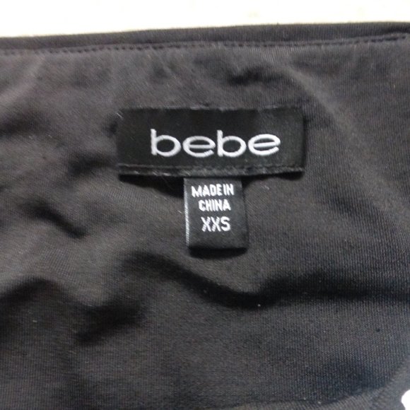 BEBE black and white diamond print sequins party mini skirt - Picture 3 of 6